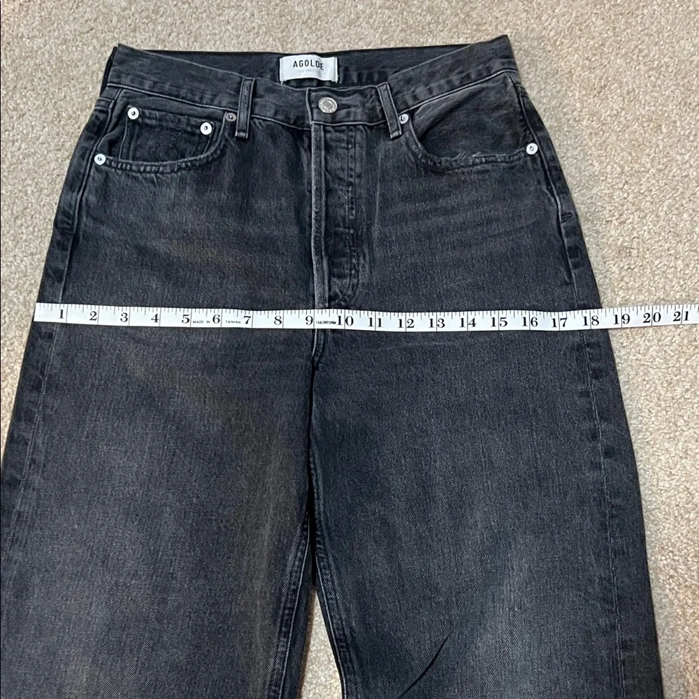 Agolde Women's Black Straight Jeans - Picture 11 of 11